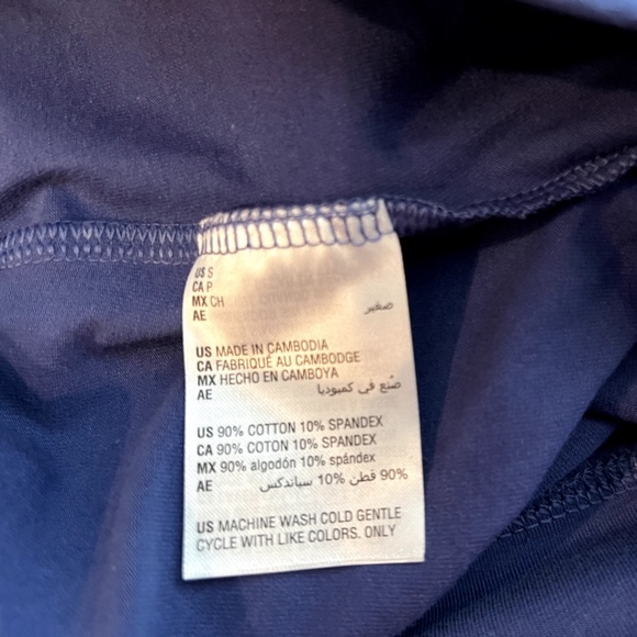 (NWT) Jenni Intimates Comfy Cotton Blend Wide Waist Leggings, Sailors Blue S - Picture 4 of 4